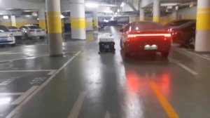 Kokobots S95 подметально-поломоечный робот. Автоматическое обнаружение и объезд транспортных средств