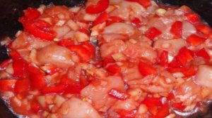 Чахохбили с фасолью