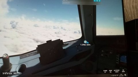 Полёт самолёта.