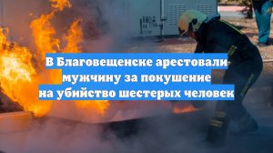 В Благовещенске арестовали мужчину за покушение на убийство шестерых человек