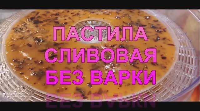 Пастила сливовая ! Без варки! Сушим витамины! смотреть онлайн