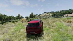 На красном vivace по трасе в BeamNG.drive