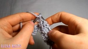 Вязание спицами. Двойной накид