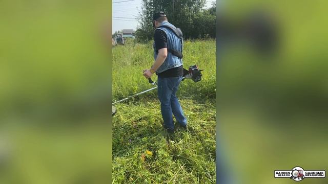 Бензокоса Caiman WM33 в работе. Тест драйв смотреть онлайн