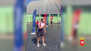 Всероссийская акция «Зарядка со стражем порядка» прошла в Крыму с участием чемпионки мира