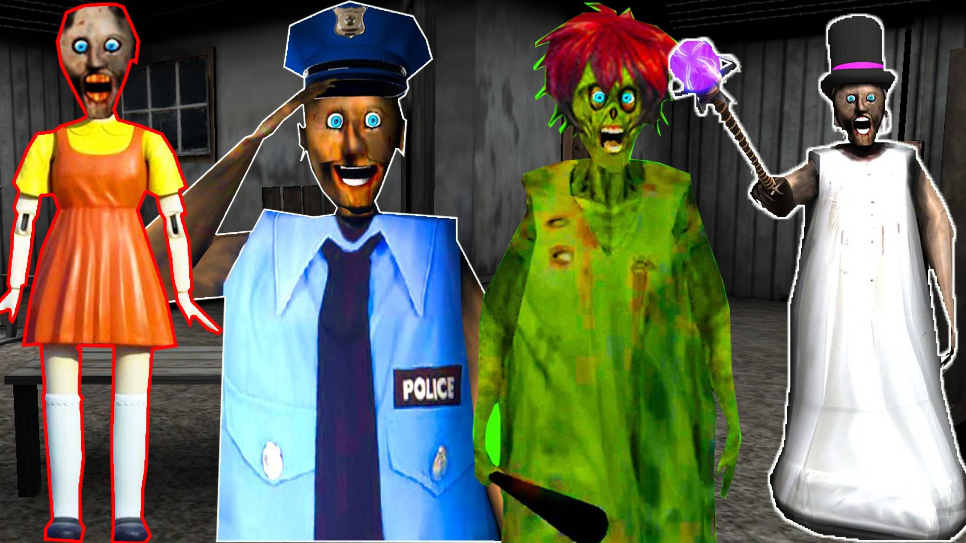 ВСЕ СТРАННЫЕ ВИДЫ БАБКИ ГРЕННИ В МАЙНКРАФТ MINECRAFT GRANNY смотреть онлайн