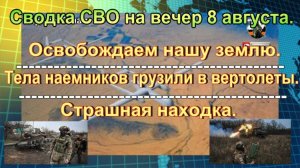 Сводка СВО на вечер 8 августа. Боевиков ВСУ рвут «волчьей стаей»