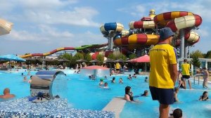 Аквапарк "Золотой пляж" в Анапе. Пенная дискотека.