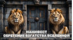 Манифест для ОБРЕТЕНИЯ БОГАТСТВА ВСЕЛЕННОЙ 08.08 / ВРАТА ЛЬВА