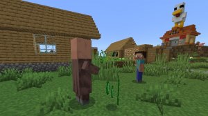 Зачем житель кузнец украл мои изумруды:майнкрафт