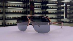 Эксклюзивный обзор Tom Ford Hugo-02 1003 45V: мужские очки в форме навигатора в коробке