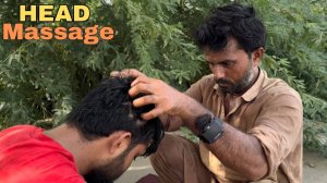 Лучший ASMR-массаж головы, который поможет тебе уснуть | Пакистанский уличный массаж