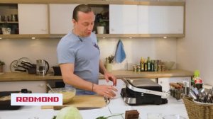 Василий Емельяненко готовит сытные вафли на гриле REDMOND | Ланч-бокс