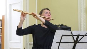 Концерт для флейты в Белом зале Лермонтовки, солист - Анна Комарова