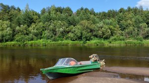 Лодка Обь + болотоход