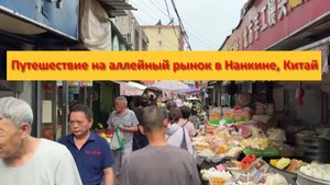 Путешествие на аллейный рынок в Нанкине, Китай