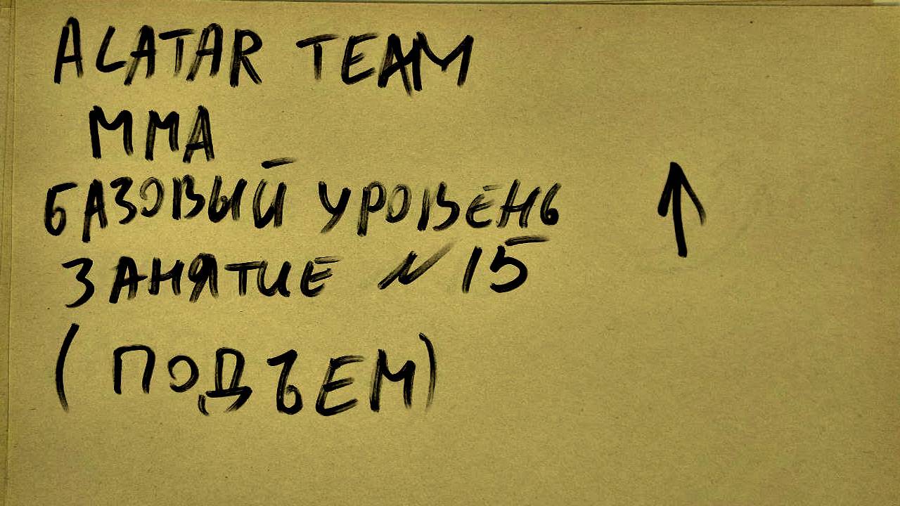 15 занятие по ММА (смешанные единоборства) Alatar team ᴸⁱᴹᵉ Денис Алаторцев смотреть онлайн