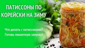 ПАТИССОНЫ по-корейски на зиму. Рецепт