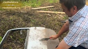 Краш-тест ножа Мечта Туриста (ННВ №1) на автомобильной двери