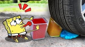 Нет, пожалуйста, помогите Губке Бобу против Джелли, Маккуина 🚓 Крушить хрустящее и мягкое на машине