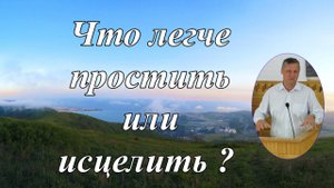 Что легче простить или исцелить?   Е.Стрелков.