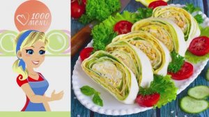🌯 Рулет из лаваша с огурцом и сыром — быстро, вкусно, сытно!