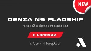 Новый DENZA N9 Flagship в наличии в г. Санкт-Петербург черный на бежевом салоне by @AlyonaDenza