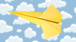 Самый крутой бумажный самолетик, который летает далеко!