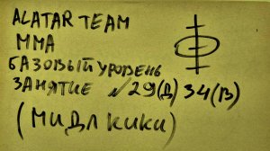 34 занятие по ММА взрослые (смешанные единоборства) Alatar team ᴸⁱᴹᵉ Денис Алаторцев