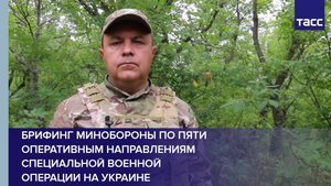 Брифинг Минобороны по пяти оперативным направлениям специальной военной операции на Украине