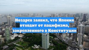 Ноздрев заявил, что Япония отходит от пацифизма, закрепленного в Конституции