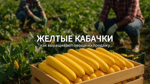 Как выращивают желтые кабачки на продажу 🍆