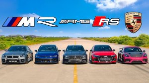 Кто победит в заезде новый BMW M2, GT4 RS, A45, RS3 или же Golf R?