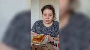 Мукбанг Блины с творожной массой