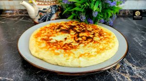 Сырная лепёшка на завтрак. Рецепт завтрака за 10 минут. Ленивое хачапури.