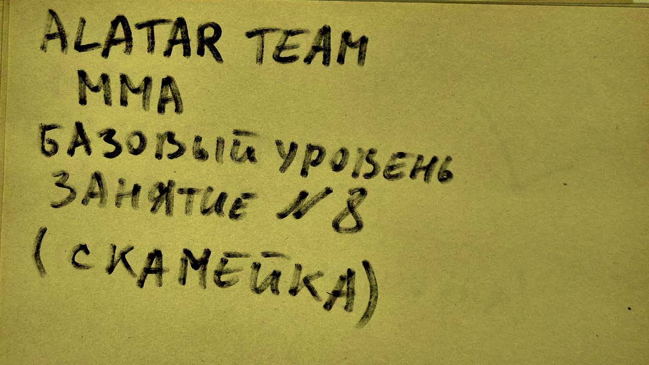 8 занятие по ММА (смешанные единоборства) Alatar team ᴸⁱᴹᵉ Денис Алаторцев смотреть онлайн