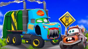 ⭐🔥ДРУЗЬЯ МАШИНКИ МОЛНИЯ МАКВИН И ЕГО КОМАНДА ПРОТИВ ГРУЗОВИКА МУСОРОВОЗА⭐🔥 МУЛЬТФИЛЬМЫ