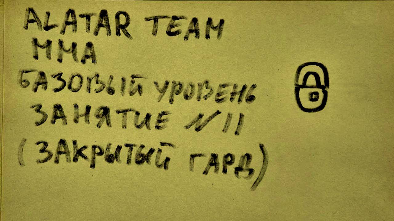 11 занятие по ММА (смешанные единоборства) Alatar team ᴸⁱᴹᵉ Денис Алаторцев смотреть онлайн
