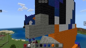 как построить плоского Соника в minecraft