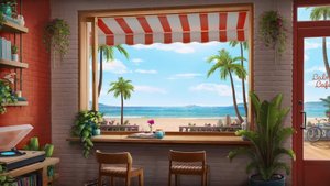 Уютный пляжный джаз в кафе| музыка для отдыха и хорошего настроения | music and cafe ambience