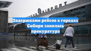 Задержками рейсов в городах Сибири занялась прокуратура