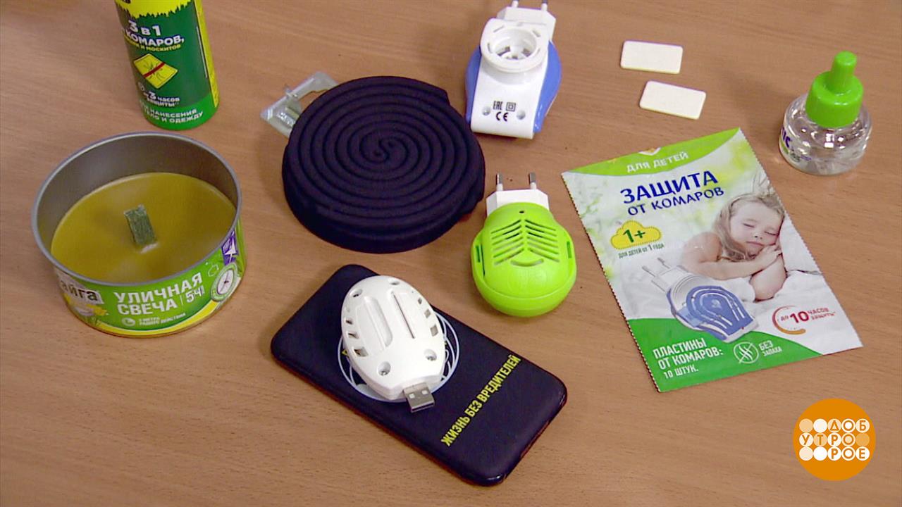 Фумигаторы против комаров. Доброе утро. Суббота. Фрагмент выпуска от 09.08.2025