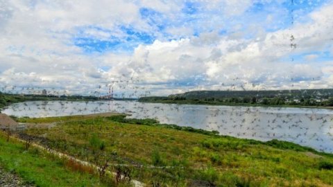 На новой Притомкой набережной. Кемерово