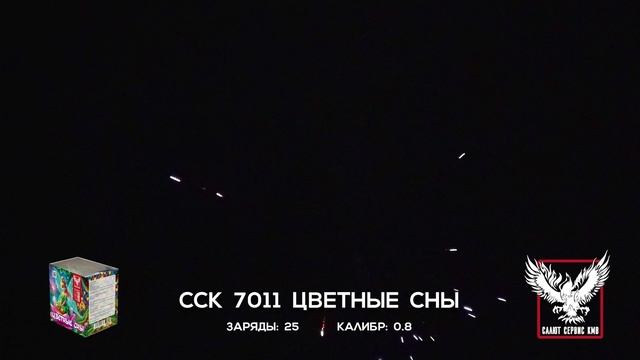 ССК 7011 Батарея салютов ЦВЕТНЫЕ СНЫ (0,8*25)