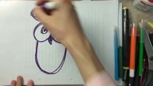 Как быстро и просто с детьми нарисовать сову гелевыми или масляными или восковыми мелками