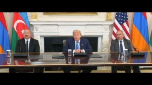 В Вашингтоне президенты Армении, США и Азербайджана подписали декларацию, 8 августа 2025 года