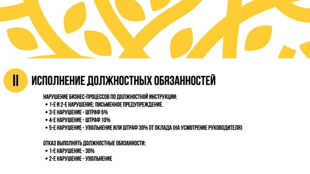 ДИСЦИПЛИНАРНЫЕ МЕРЫ
