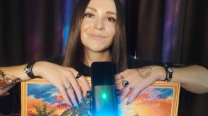 Показываю картины/Таппинг, царапанье/АСМР Тихий голос