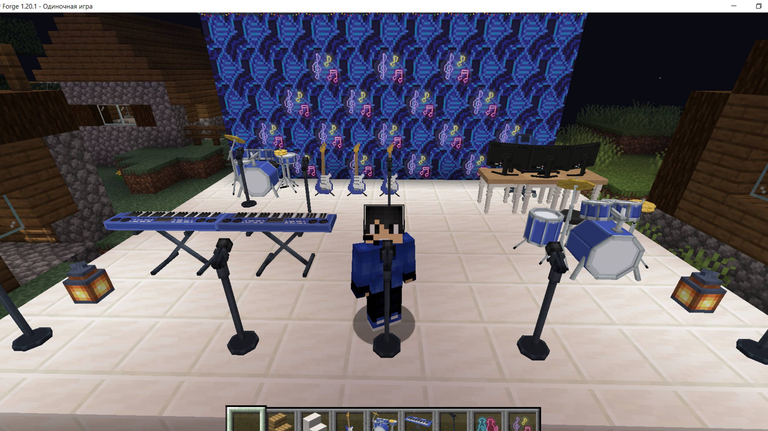 Я ПОСТРОИЛ ЛЕТНЮЮ ЭСТРАДУ В МАЙНКРАФТ|Васян minecraft