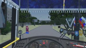 Лиаз 5256 на работе школьного автобуса